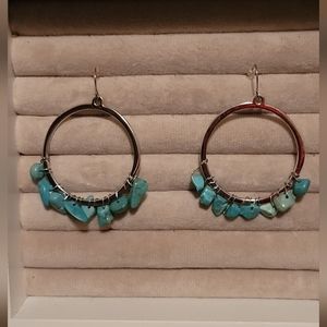 Beaded Hoop Earrings